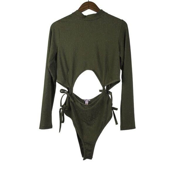 Savage X Fenty Bodysuit S Military Olive Green Sleep & Shine Teddy Size 2X - Picture 7 of 11
